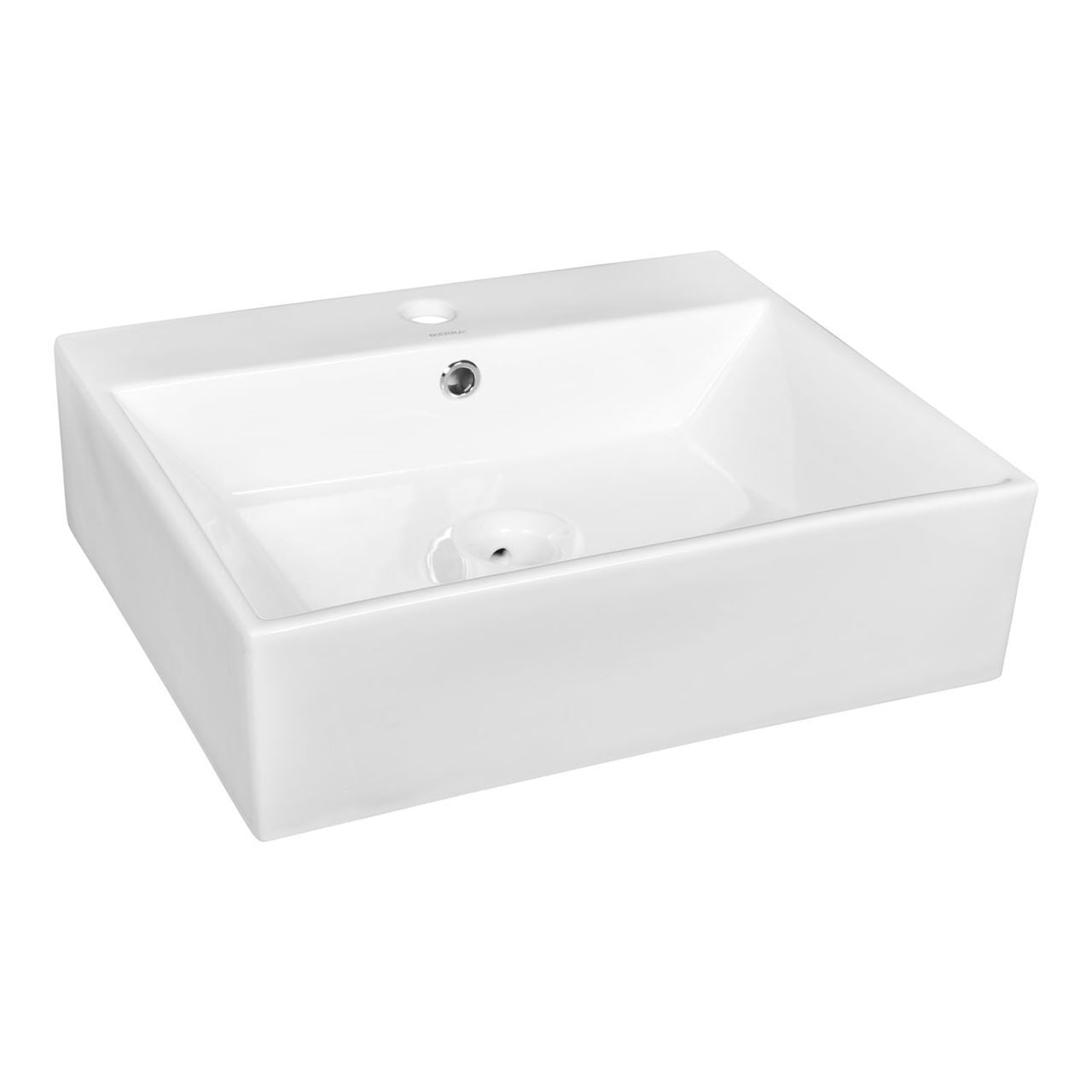 Kerra KR 702 opbouw waskom vierkant 51x43x14.5 wit