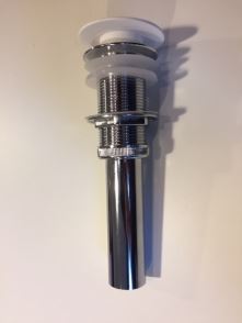 BD Just-Solid Waskom/Clic waste Z/overloop Mat Wit