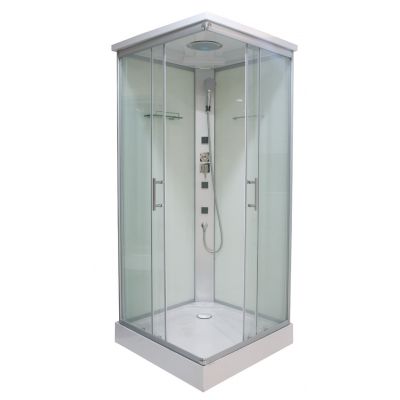 Gesloten Douchecabine 90x90x215 Kitvrij Vierkant TC06 Kitvrij