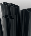 Douchecabine mat zwart profiel Luzi Beta 80x90