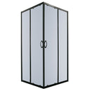 Douchecabine Luzi Black vierkant 80x80x190 hoekinstap zwart