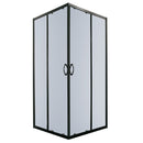 Douchecabine Luzi Black vierkant 90x90x190 hoekinstap zwart
