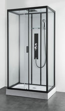 Gesloten douchecabine SKY3 120x80x225 kitvrij zwart