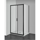 Douchecabine 100x80 Sanotechnik Elite mat zwart profiel