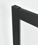 Douchecabine 120x80 met softclose schuifdeur Sanotechnik Elite mat zwart profiel