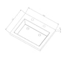 Wastafel natuursteen Trend Stone 120x47 enkel