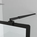 Douchewand met zwart raster 100x195 Sanotechnik Soho Black