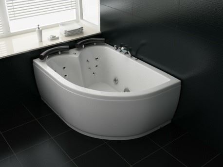 Whirlpool hoekbad 2-persoons Luzi Talia Links 155x110x65