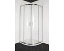 Douchecabine 90x90x195 kwartrond Elite Chroom antikalk