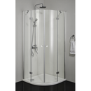 Douchecabine 100x100x195 kwartrond met 2 deuren Smartflex