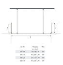 Vrijstaande douchewand 100x30x195 antikalk Sanotechnik Wide