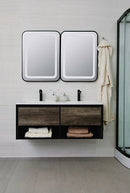 Badmeubel 120x46cm Soho Black grijs eiken mat zwart