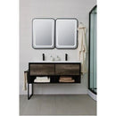 Badmeubel 120x46cm Soho Black grijs eiken mat zwart