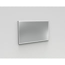 Badkamerspiegel 120x70 Luzi Reflect One mat zwart LED