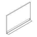 Badkamerspiegel met planchet Luzi Reflect 120x80 mat zwart