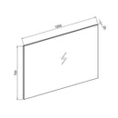 Badmeubelset 120x47 hoogglans wit Luzi PL120