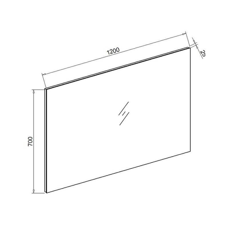 Badmeubelset 120x47 hoogglans wit Luzi PL120