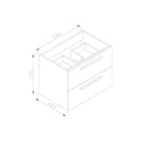 Badmeubel 60x46 Kentucky Oak Luzi DL60