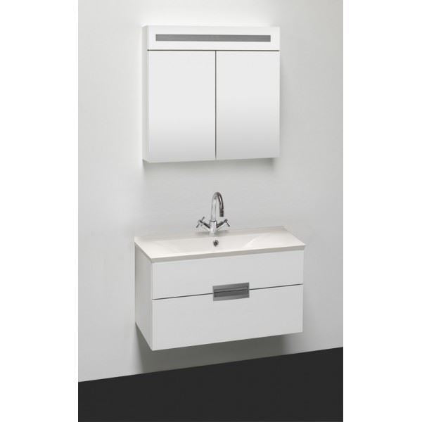 Badmeubel 90x52cm Sanotechnik Rave glans wit