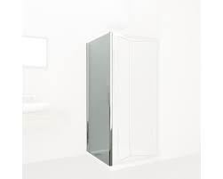 Zijwand Sanotechnik Elite chroom 80x195 muurprofiel Antikalk