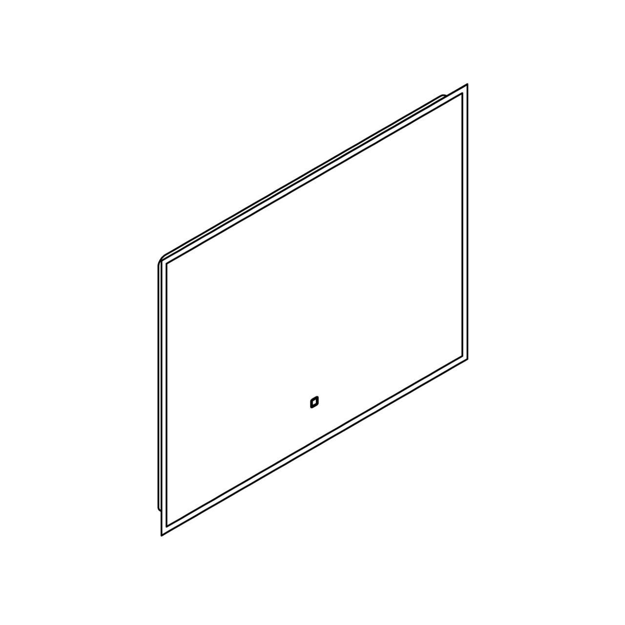 Badkamerspiegel 90x70 Reflect rondom LED verlichting