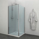 Douchecabine 90x90x195 vierkant Elite chroom antikalk