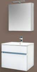 Badmeubel 60x46 Sanotechnik Stella Hoogglans wit