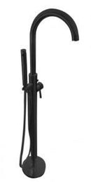 Luzi vrijstaande badkraan rond mat zwart