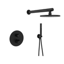 Inbouw doucheset mat zwart Laveo Pretto