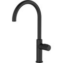 Keukenkraan mat zwart Laveo Pretto met U-vorm