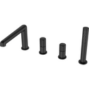 Badrand badkraan 4-gats mat zwart Laveo Pretto