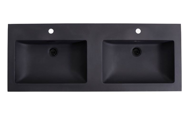 Meubelwastafel 140x47 Quartz Classic dubbele wasbak