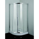 Douchecabine 90x90x190 kwartrond B26 met 2 deuren chroom