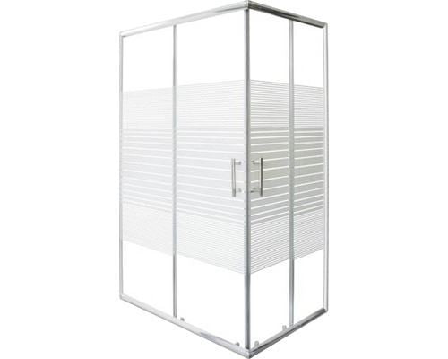Douchecabine 100x80 Sanotechnik Melk gestreept