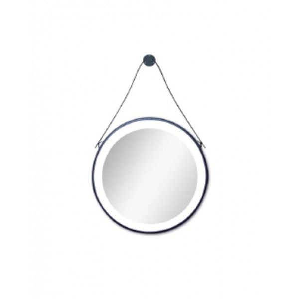 Badkamerspiegel 60 Rond SOHO Black mat zwart LED Verlichting
