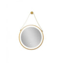 Spiegel 60 rond goud frame incl. ophanging