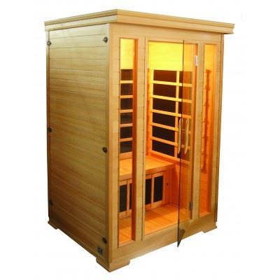 Sauna Komfort  124x116x190cm 1850 Watt 2 persoons infrarood