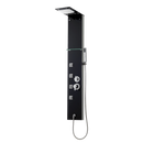 Sanotechnik Valencia douchepaneel zwart glas 140x22