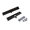 Douchegoot mat zwart 60x7cm Sanotechnik