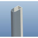 Wandprofiel Sanotechnik chroom met magneetstrip 3-4,5x195 cm