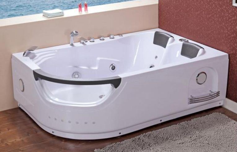 Tweepersoons Whirlpoolbad 180x123cm Creativa 665L