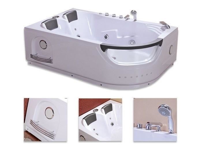 Tweepersoons Whirlpoolbad 180x123cm Creativa 665L