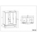 Gesloten stoomcabine 175x85x223 douchebad Nevada