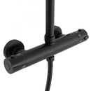 Opbouw doucheset mat zwart met thermostaatkraan Bliss