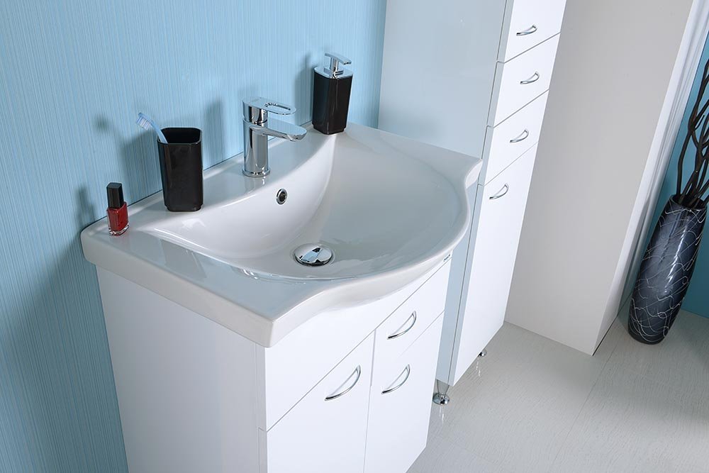 Wastafel Zara 65x46 voor Keramia Fresh wastafelmeubel