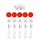 Mineraalmarmer douchebak poten (5 stuks/set) zelfklevend kunststof