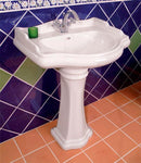 Retro keramische wastafel 69x52cm