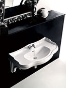 Retro wastafel 100x54,5 keramisch Wit