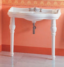 Retro wastafel 100x54,5 keramisch Wit