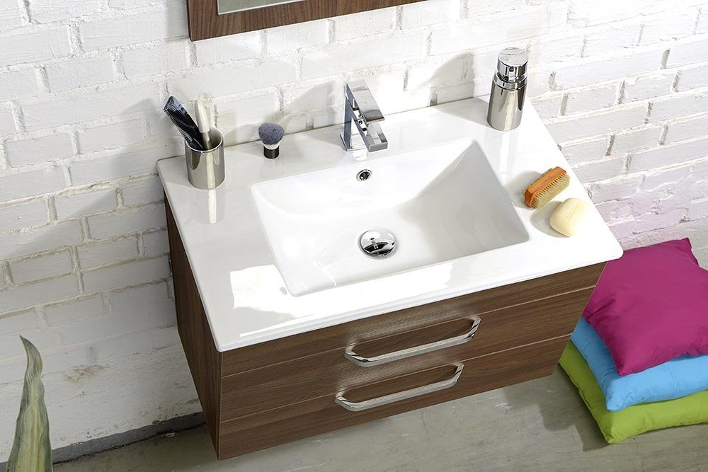 Sapho Slim Keramische Meubel Wastafel 60x46,5cm Wit